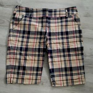 Plaid Bermuda Shorts